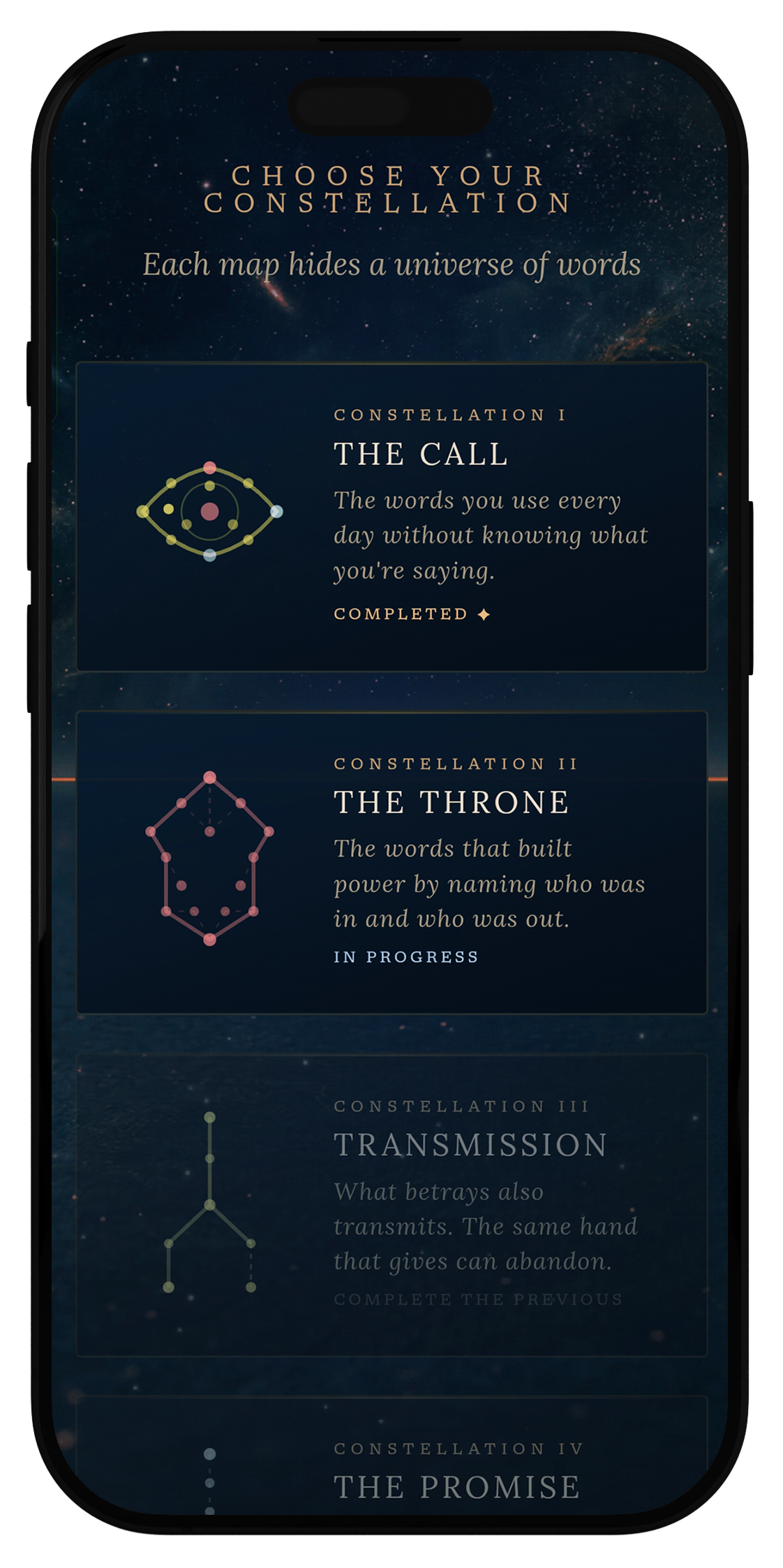 ETYMA — Constellations